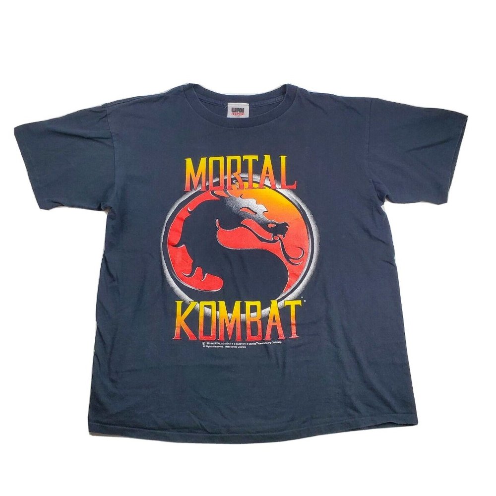 Vintage 1992 Mortal Kombat Video Game T Shirt Midway Original XL Made In USA